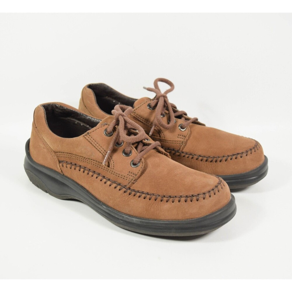 Dexter Comfort Brown Suede Lace Up Moccasin Sneakers Shoes Sz 8M